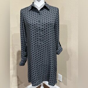 Loft polka dot shirt dress